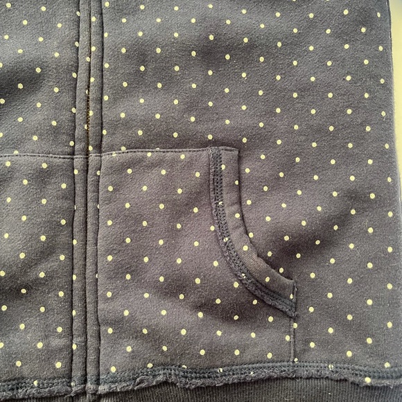 Tommy Hilfiger Girls Polka Dot Sherpa Lined Full Zip Hoodie Sweatshirt 12-14 - Picture 3 of 5